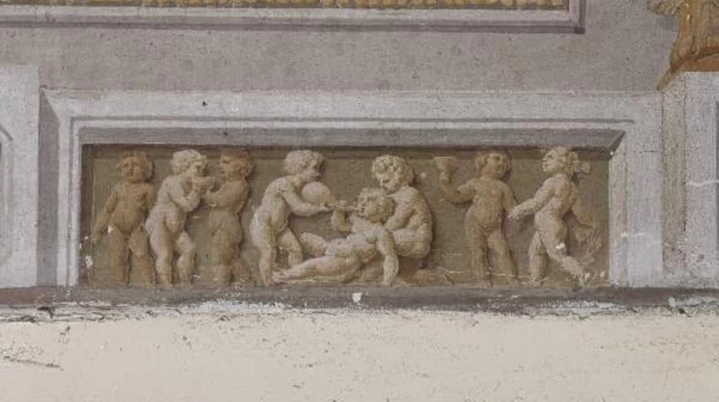 Giuseppe Teosa-32-Fanciulli bevono - Palazzo Averoldi, Brescia